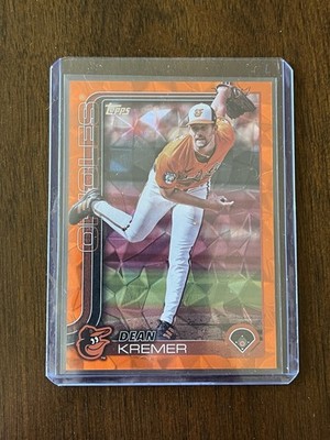 2025 Topps Series 2 Dean Kremer Orange Diamante 20/25 Color Match