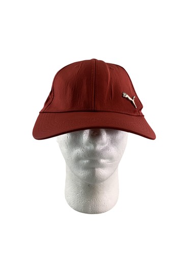 Puma Hat Cap Fitted Mens S/M Red Stretch Performance Athletic Baseball Golf code