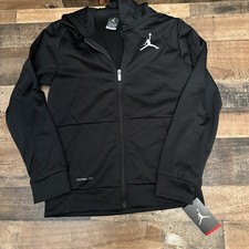 New  Nike Air Jordan Jumpman Full Zip Hoodie Big Kids XL Black New Long Sleeve