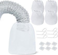 Dryer Vent Lint Catcher Bags 4 Set Trap and Filter for and Dust Catching Indoor