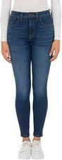 Kirkland Signature Women's High-Rise Skinny Jeans Dark Blue Sz 10 New