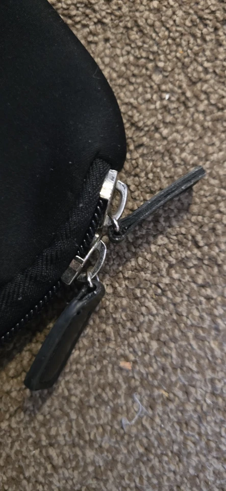 Neoprene Black Zipped Sleeve For Tablet/ Small Laptop. - Image 3 of 4