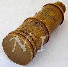 20" Marine Telescope Nautical Antique Solid Brass Maritime Pirate Spyglass gift