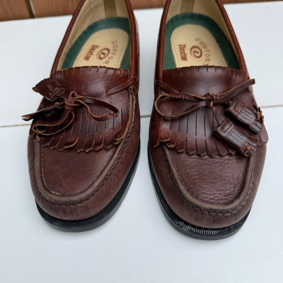 Dexter Brown Leather Tassel Loafers Brown Dexter Men main image 3