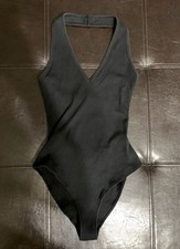 Forever 21 Women's Black One Piece Bodysuit Size S
