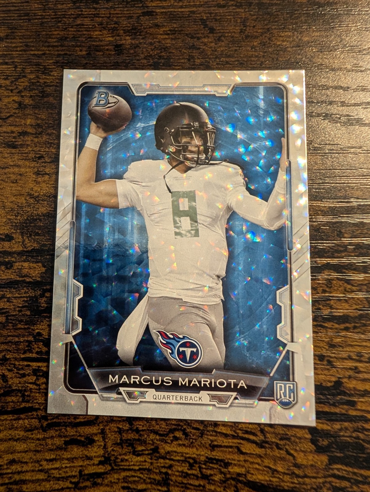 2015 Bowman - Rookies Marcus Mariota #22 Silver Ice (RC)