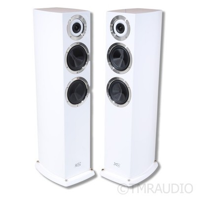 Cabasse Murano Alto Floorstanding Speakers; Glossy White Pair
