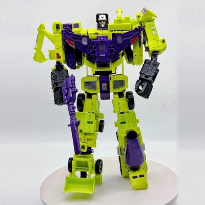 HZX 6in1 Devastator Roboter Actionfigur G1 KO Transforming Spielzeugfahrzeug Modell