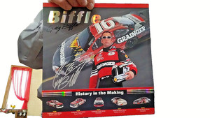 greg biffle autographed post card