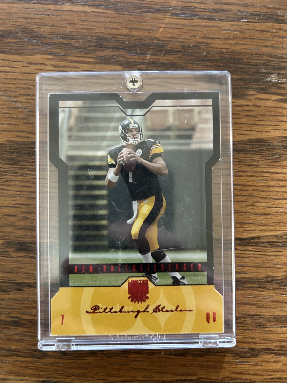 Ben Roethlisberger Skybox L.E. #71 Black Border-Platinum