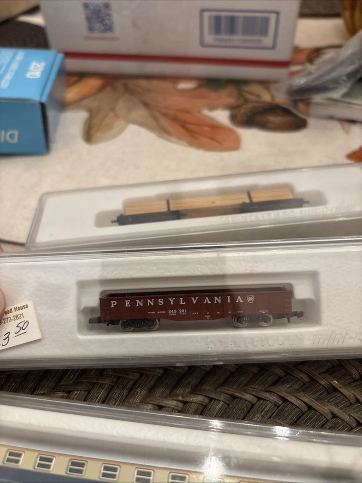 Märklín Mini-Club 8638 Reading Open Gondola Freight Car Z Plus 6 Others - Image 3 of 4