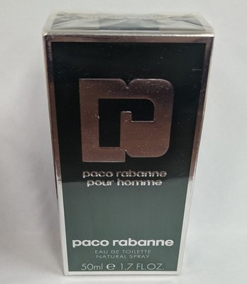 1PC PACO RABANNE POUR HOMME EAU DE TOILETTE SPRAY 1.7 FL OZ NEW IN BOX & SEALED