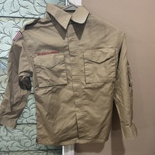 Boy Scout BSA UNIFORM New Style SHIRT Youth Medium Long Sleeve O78