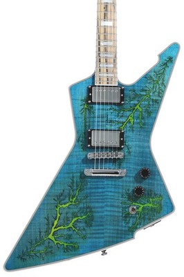 Schecter E-1 Electro Resin Electric Guitar - Yellow Electro Resin/Natural