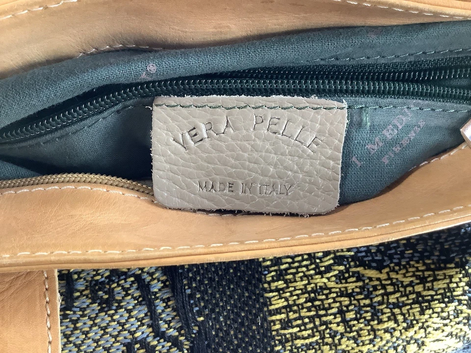 Итальянская кожаная наплечная сумка I Medici Firenze серо-коричневая сделано в Италии - Изображение 4 из 4