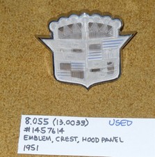 1951 Cadillac Hood Emblem