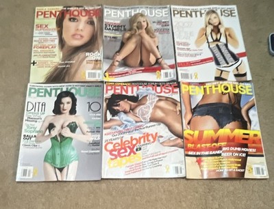 2007 Full Year Vintage Penthouse Magazine Lot Of 12