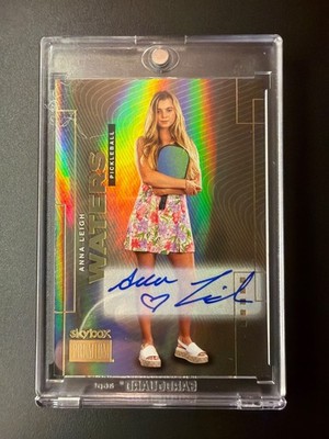 2024 Skybox Metal Universe Anna Leigh Waters RC Champions Rookie Gold Auto SSP