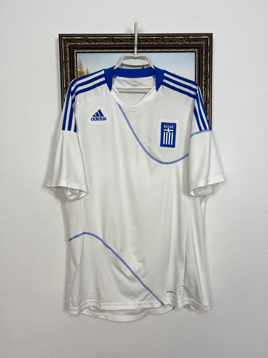 Greece Home football shirt 2010 Soccer Adidas Jersey Mens National