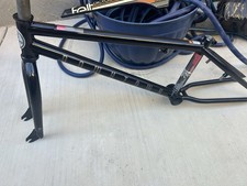 Nuevo cuadro y horquilla de bicicleta BMX Haro Downtown negro compatible bicicleta BMX