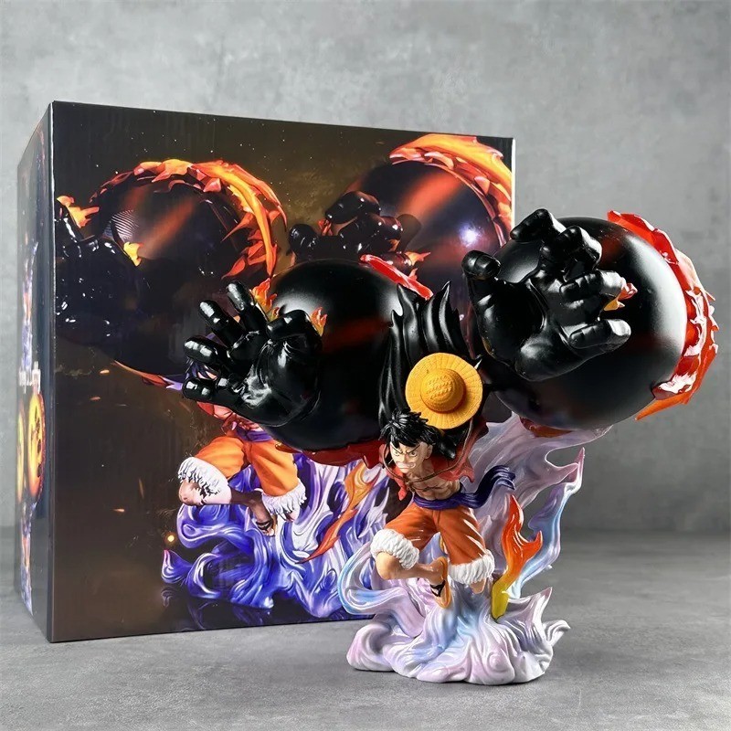 Figurine Luffy Gear 3 One Piece : statue PVC de collection manga Grizzly Gun