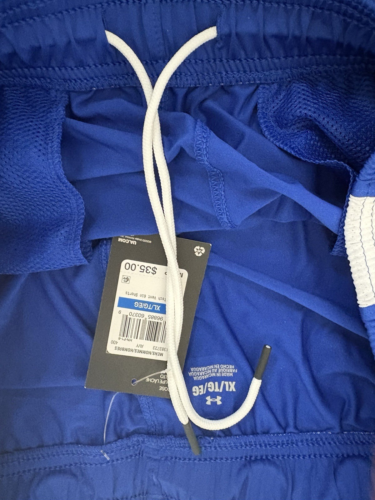 Under Armour Tech Vent Blue 6” Athletic Shorts Mens X-Large NWT thumbnail 6