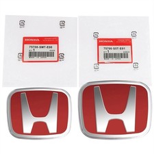 2pcs Front Rear Badge H Emblem Fit For Hondaaccord Exex-llxlx-p 2008-2013