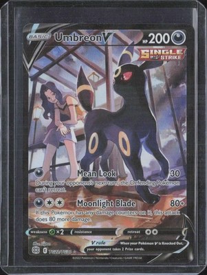 2022 Pokémon TCG Brilliant Stars Umbreon V Art Rare Trainer Gallery TG22/TG30