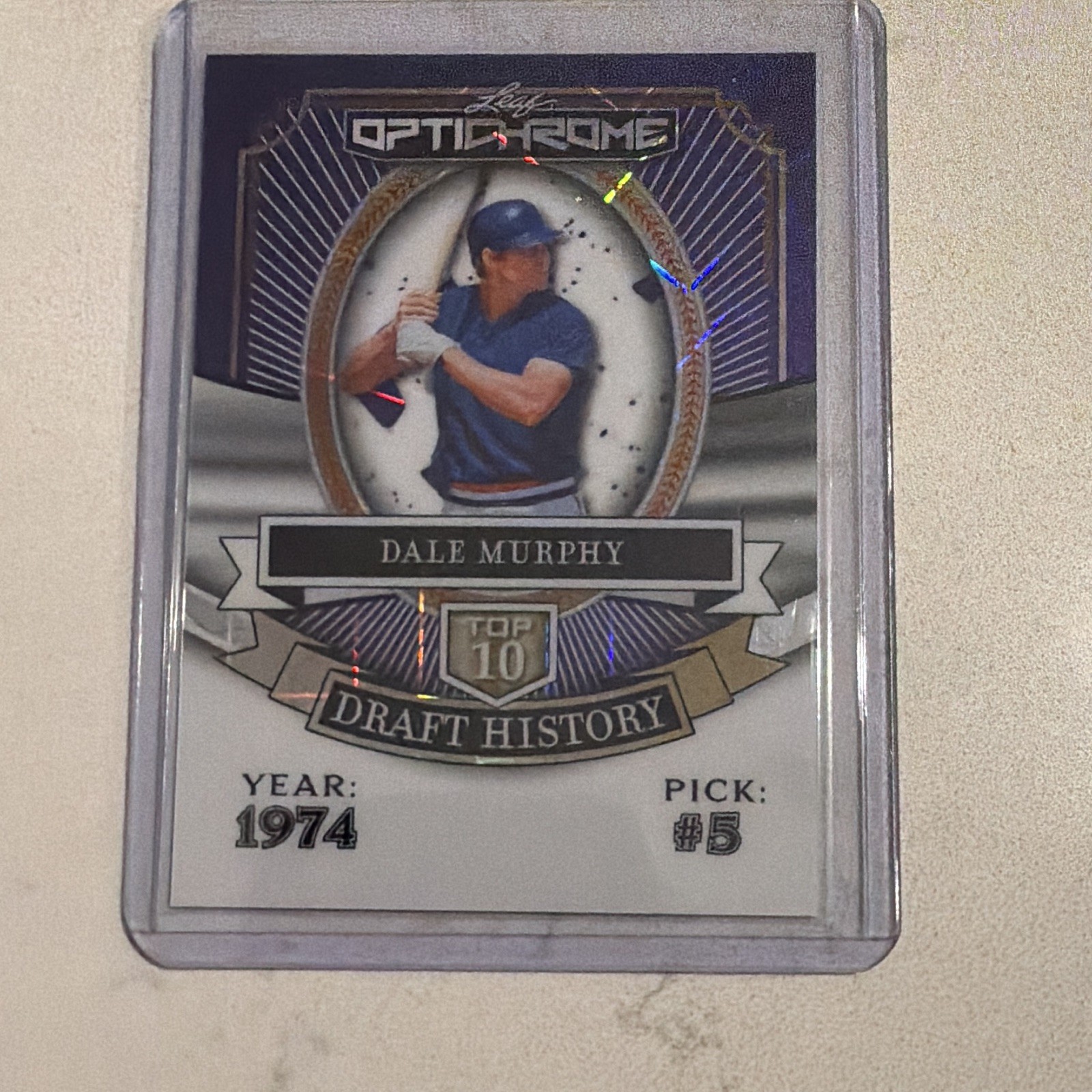 2025 Leaf Optichrome Dale Murphy, Top 10 Draft History 1/1