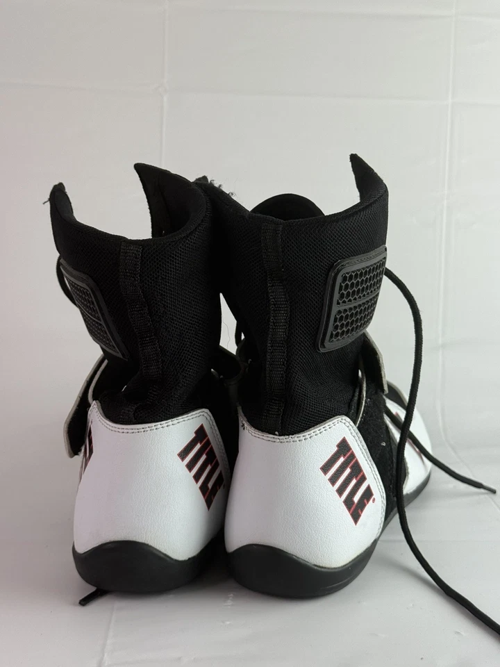 TITLE Boxing Ring Freak II Shoes – White/Black – Size 11 US– Excellent Condition - Image 3 of 4