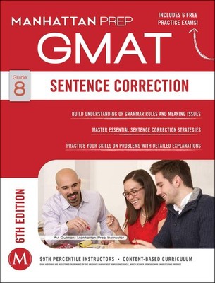 GMAT Sentence Correction (Manhattan Prep GMAT Strategy Guides) - paperback M...