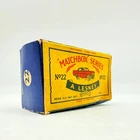 Matchbox Lesney 22b Vauxhall Cresta Empty Type C Box Matchbox Regular Wheels