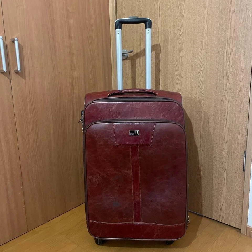 Montblanc Bolso de Transporte de Cuero Marrón Edición Limitada Lujo Estilo Firma con Foto 3 de 4