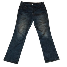 Jag Jeans High Rise Straight Leg Stretch Waist Blue Jeans Size 16