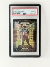 2023 Panini Prizm Rookies Jonathan Mingo #312 Black Finite Prizm 1/1 PSA 10