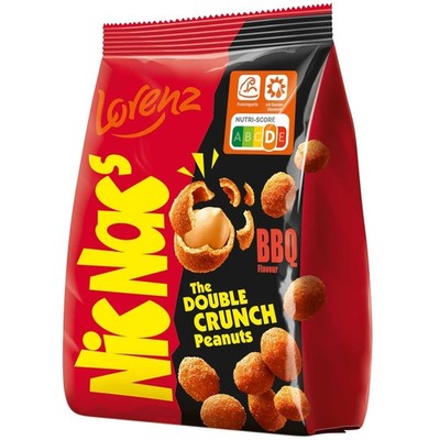 Lorenz  NicNac's Nic Nacs BBQ flavor crispy shell peanuts 110g FREE SHIPPING