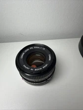 Canon 50mm F/1.8 FD Mount Lens, Black (For Parts and Repair)