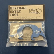 LaRue Tactical 2025 Blue Beverage Entry Tool Bottle Opener Ornament