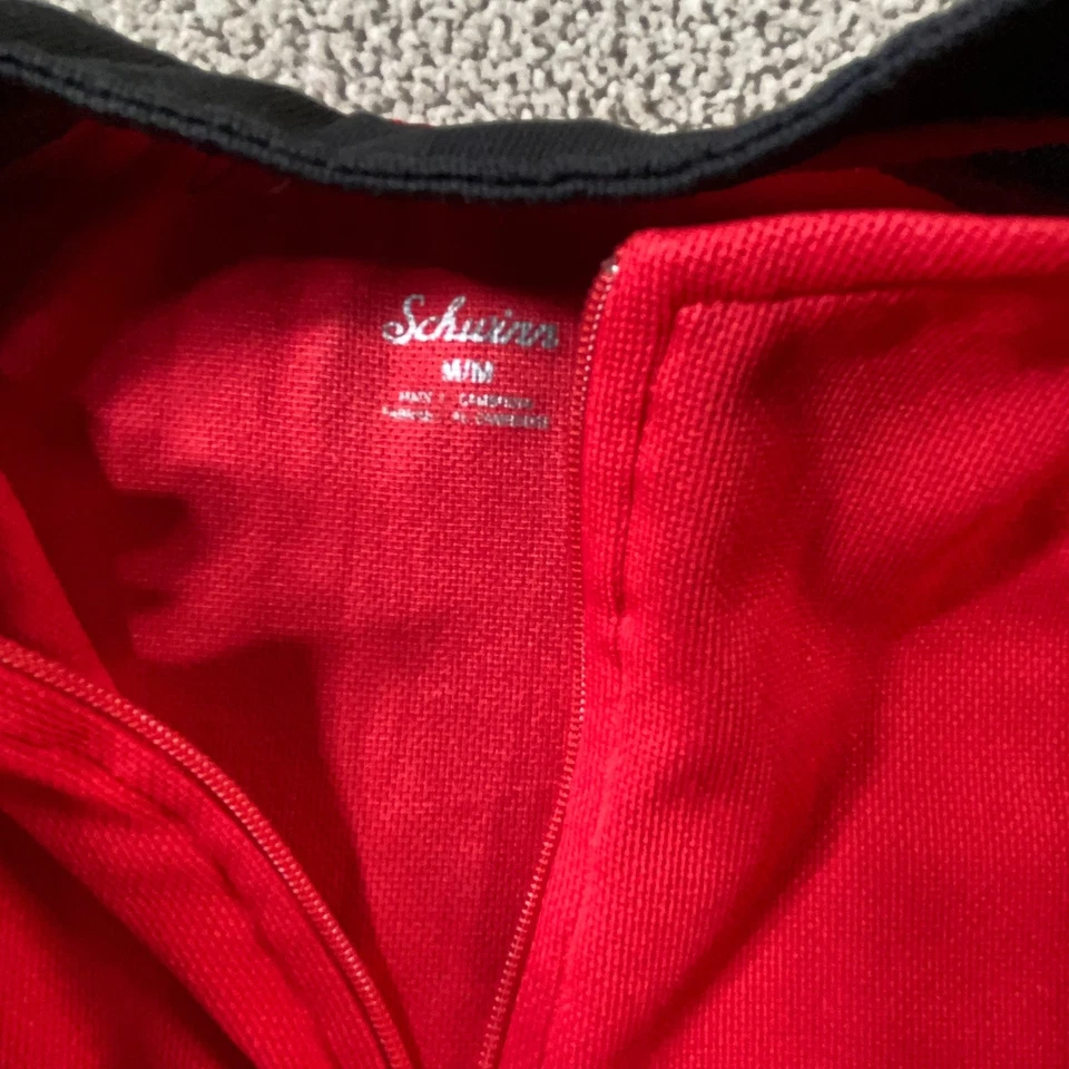 Schwinn Cycling Jersey Shirt Mens Medium Red Black Performance Bike Pockets - Image 3 of 4