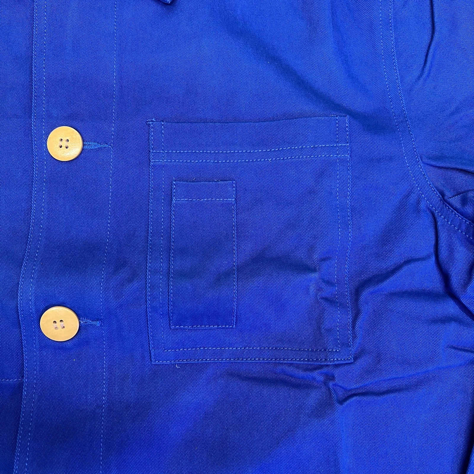 CPG CODEGRAPHY WORLDWIDE 4 Pocket Button Up Shore Coat Men's Sz L Blue - product detail image 3