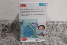 3M 1860 20 Pk Size Medium Green Disposable Respirator