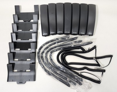 Lot of Polycom Handset,Cord,Stand for VVX 301 310 311 401 410 411 500 501