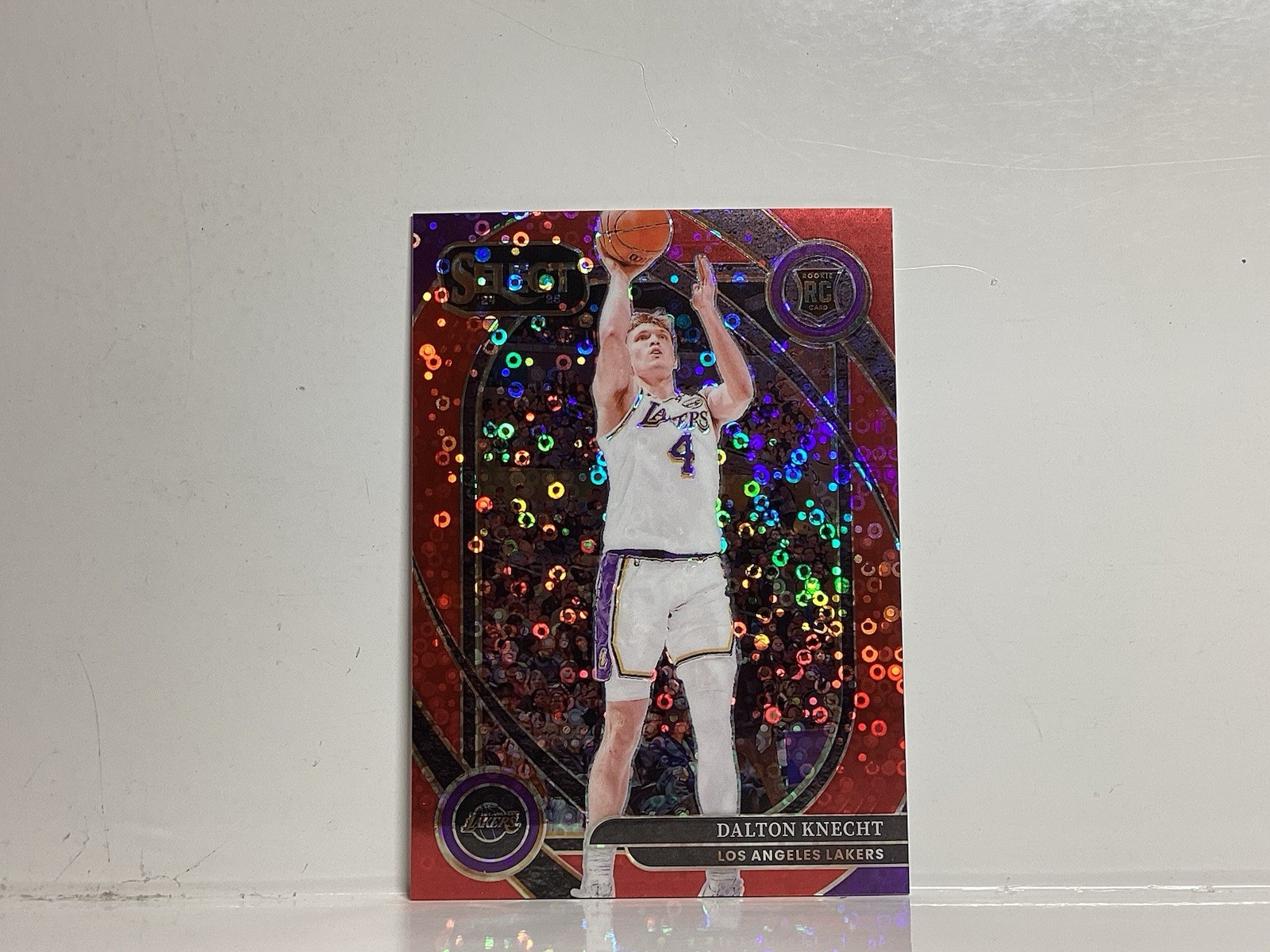 2024-25 Panini Select - Courtside Dalton Knecht #276 Red Disco Prizm /49 (RC)