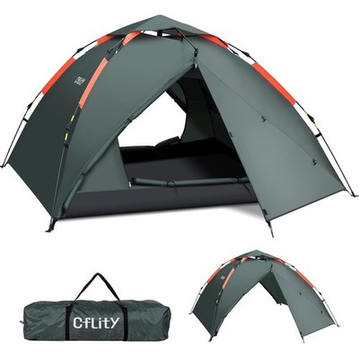 Camping Zelt 3 Personen, , Pop-up, Automatik, Dreischicht, groß