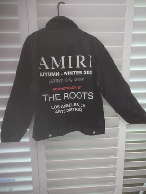 AMIRI Satin Jacket Black USED SIIZE LARGE Rare! Ships Free KRC