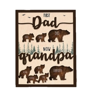 Natural Engraving Nameplate Unique 20x25cm Home Decoration Father Day Gift