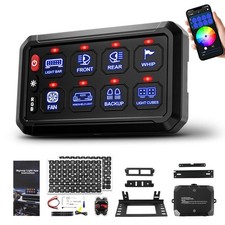 8 Gang Switch Panel Bluetooth RGB with APP Wireless Remote Control For Boat Car