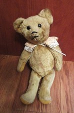 Vintage Mohair TEDDY BEAR Jointed Arms/Legs - Swivel Head - Button Eyes - NICE