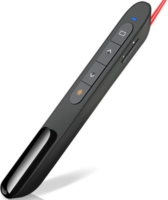 DINOSTRIKE Wireless Presenter Remote with Air Mouse Control, Rechargeable USB