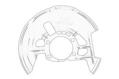 Für OE MAZDA KD45-33-261C Cover, brake caliper KD45-33-261C Brake disc cover fr
